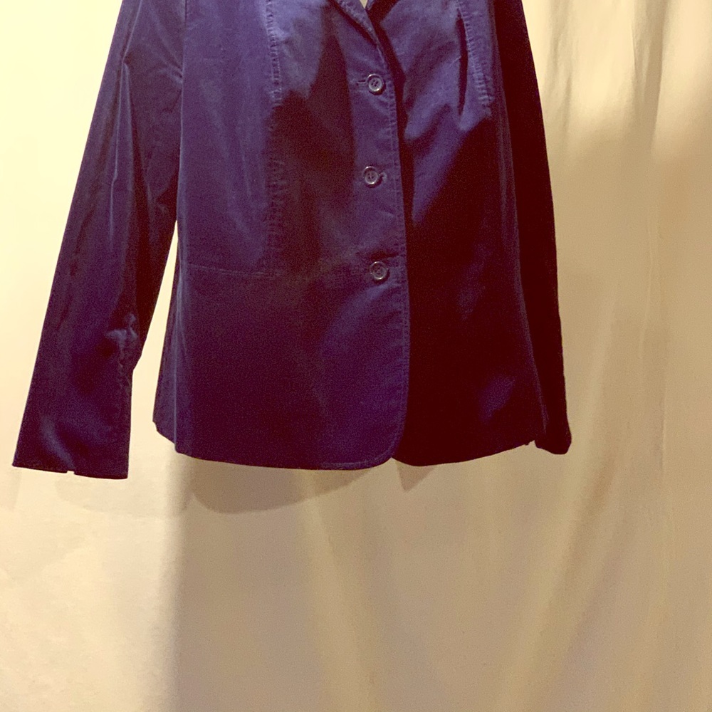 Talbots velvet purple blazer